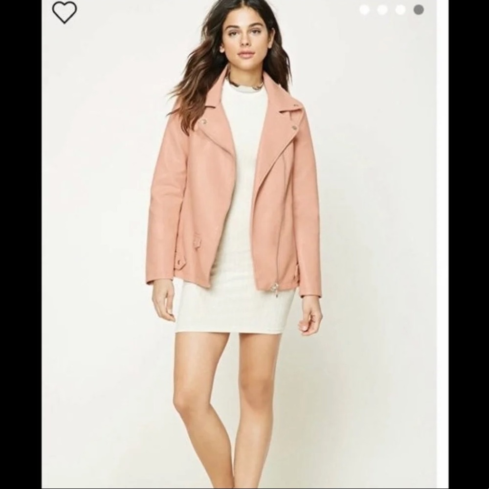 Blush leather jacket